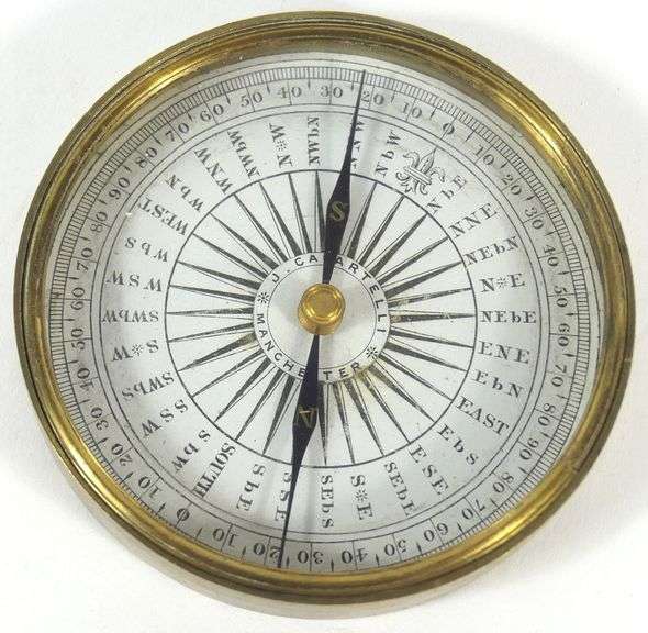 J. CASSARTELLI BRASS COMPASS