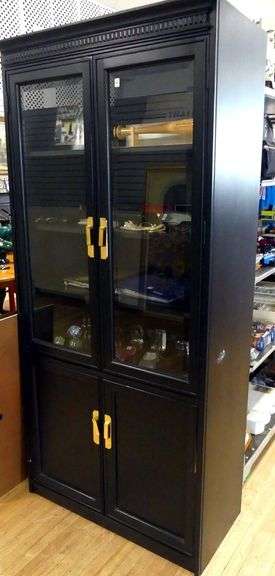 PAINTED DISPLAY CABINET