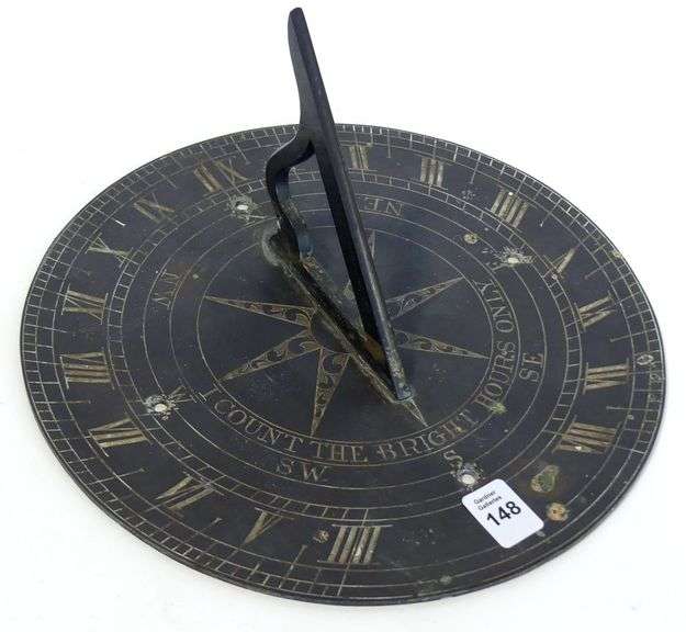 19TH CENTURY BRONZE SUNDIAL