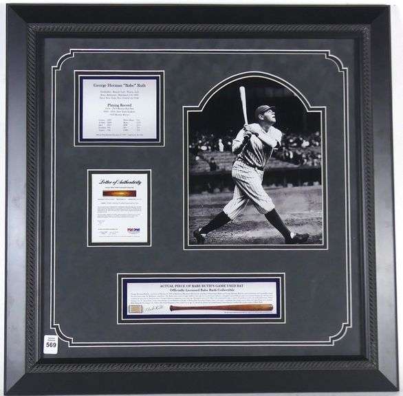 PIECE OF BABE RUTH'S GAME USED BAT