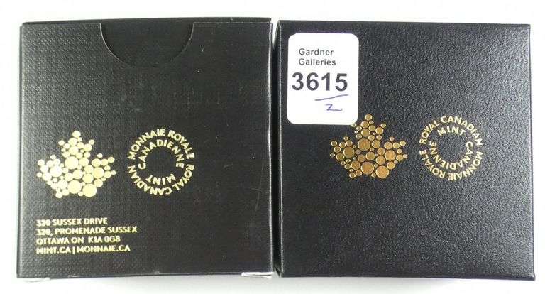 2 CANADIAN FINE SILVER COINS