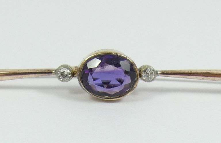 ANTIQUE GOLD BAR PIN