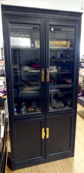 PAINTED DISPLAY CABINET