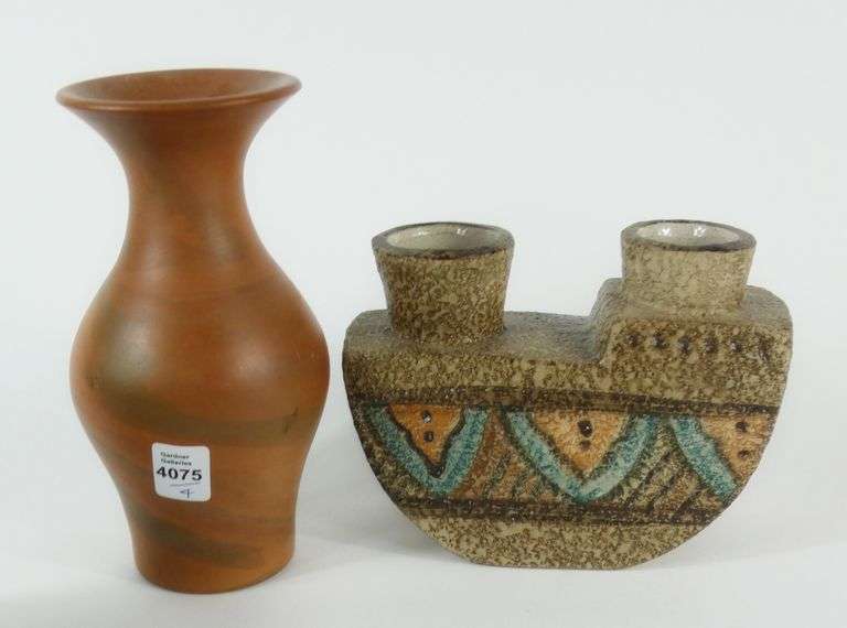 4 ART POTTERY VASES