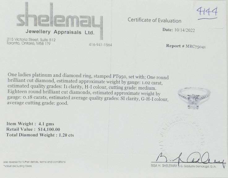 PLATINUM DIAMOND SOLITAIRE