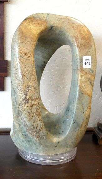 LARGE AFRICAN SOAPSTONE CARVING