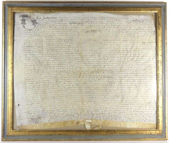 17TH CENTURY HANDWRITTEN INDENTURE