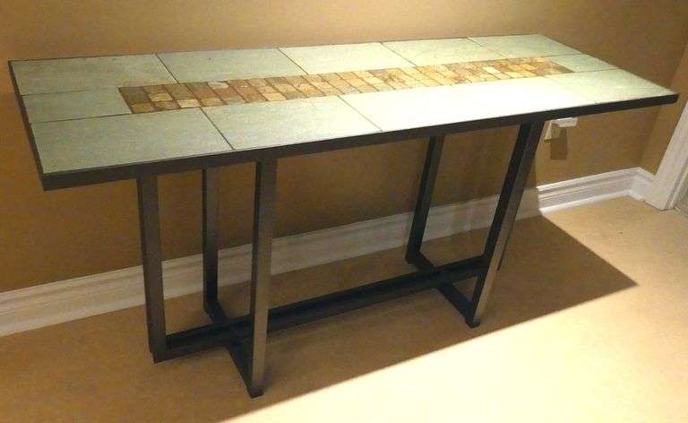 TWO CONSOLE TABLES