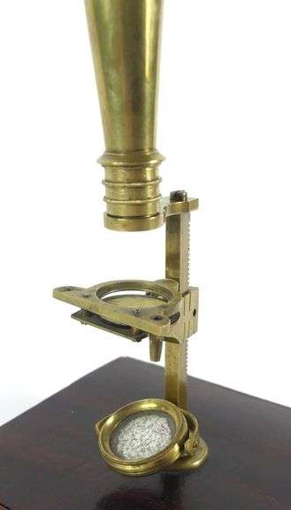 BRASS POCKET MICROSCOPE