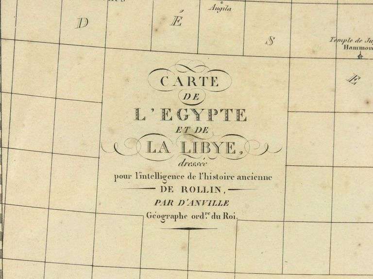 EARLY MAP OF EGYPT/LIBYA