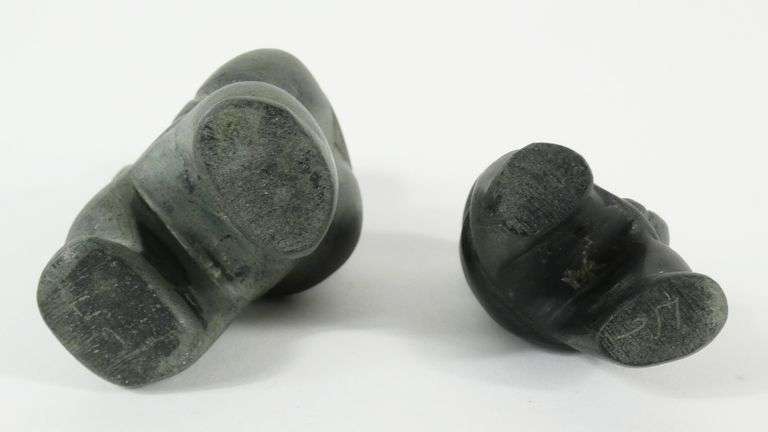 2 STONE FIGURES BY CAMILLE IQULIQ