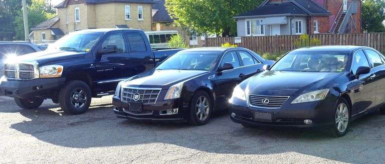 DODGE RAM, LEXUS ES350, CADILLAC CT5