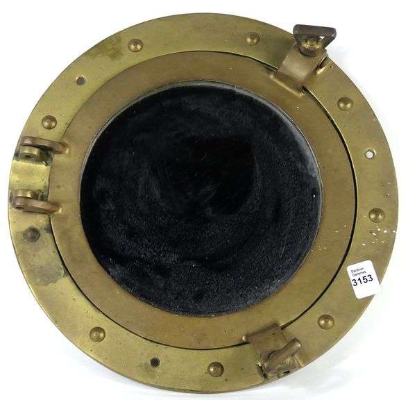 BRASS PORTHOLE MIRROR