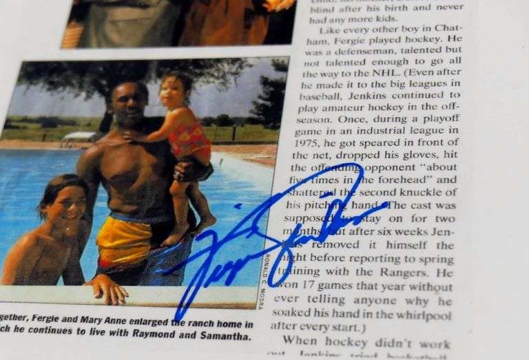 FOUR FERGIE JENKINS AUTOGRAPHS