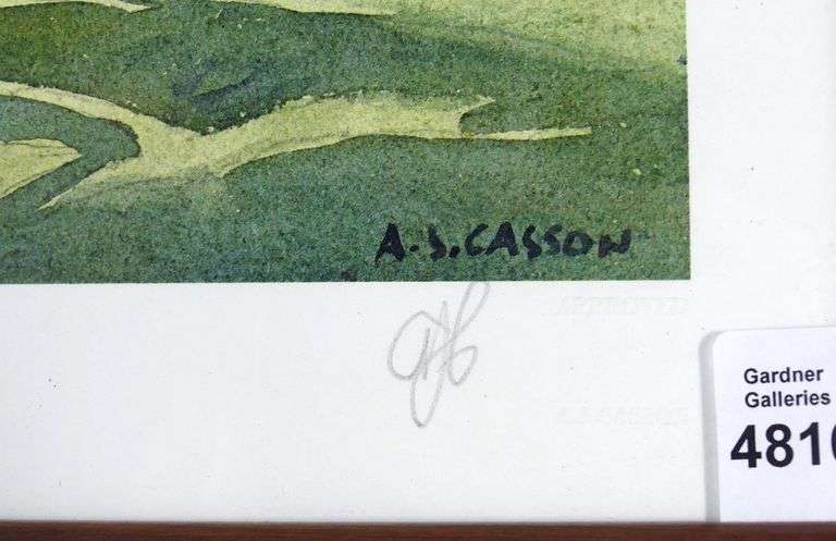 HAND-SIGNED A.J. CASSON PRINT