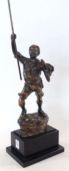 "BOY SCOUT" SPELTER SCULPTURE