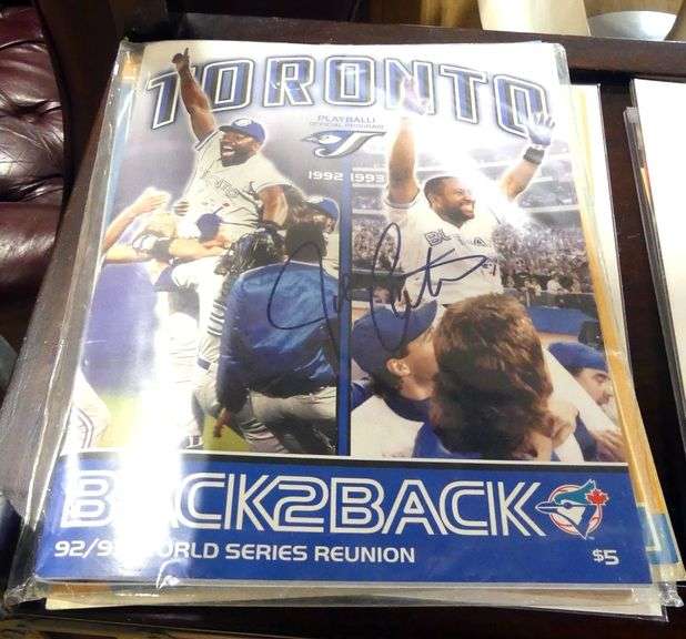 FOUR AUTOGRAPHED SPORTS ITEMS