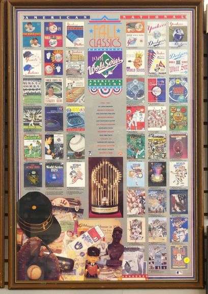 PAIR OF FRAMED WORLD SERIES POSTERS