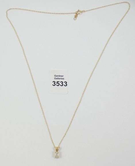 DIAMOND PENDANT ON CHAIN