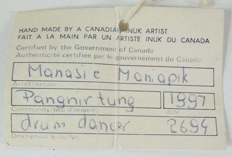 2 INUIT CARVED FIGURES