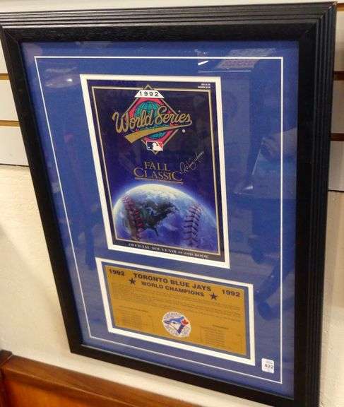 TWO AUTOGRAPHED TORONTO BLUE JAYS ITEMS