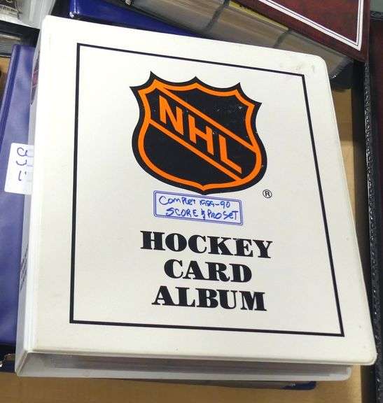7 BINDERS OF 1990'S HOCKEY CARDS