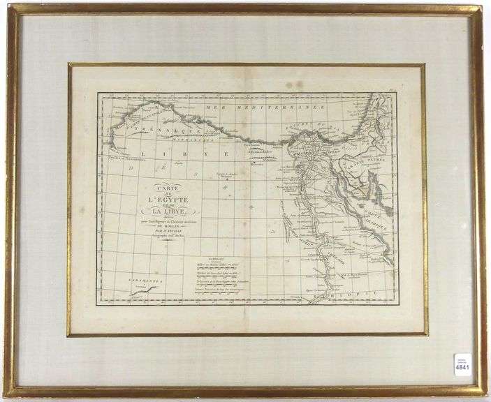 EARLY MAP OF EGYPT/LIBYA