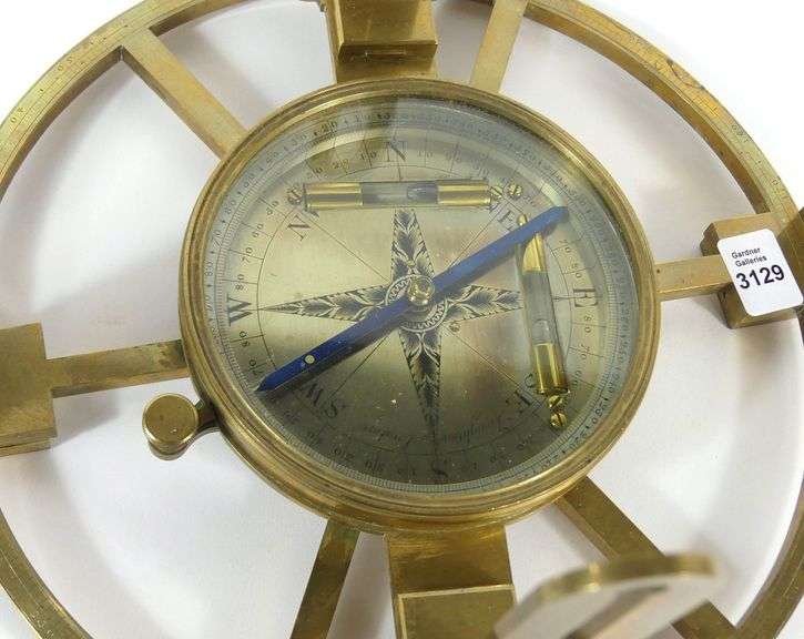 EARLY BRASS CIRCUMFERENTOR/HOLLAND CIRCLE