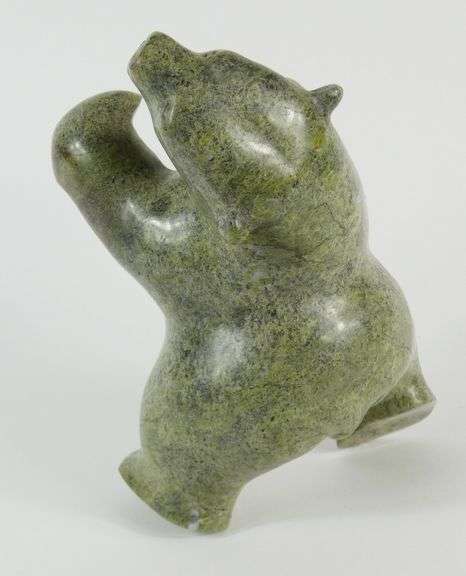 INUIT GREEN STONE CARVING