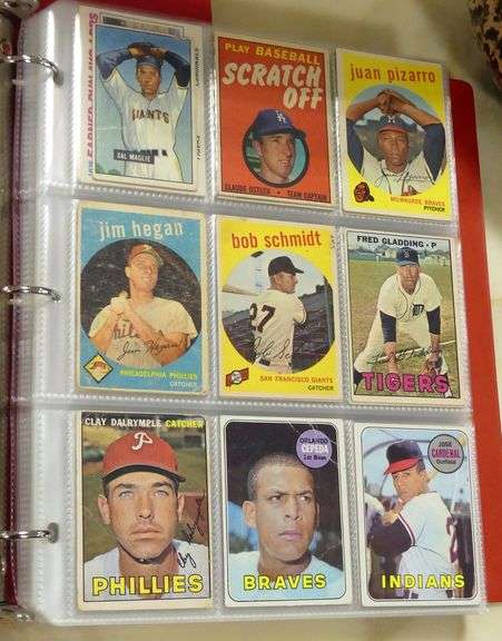 TWO BINDERS OF OLD BASEBALL AND FOOTBALL CARDS