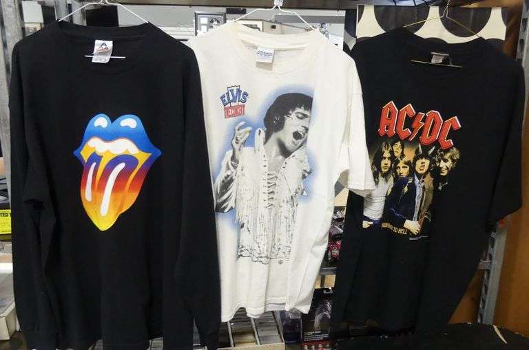 THREE ROCK 'N' ROLL SHIRTS