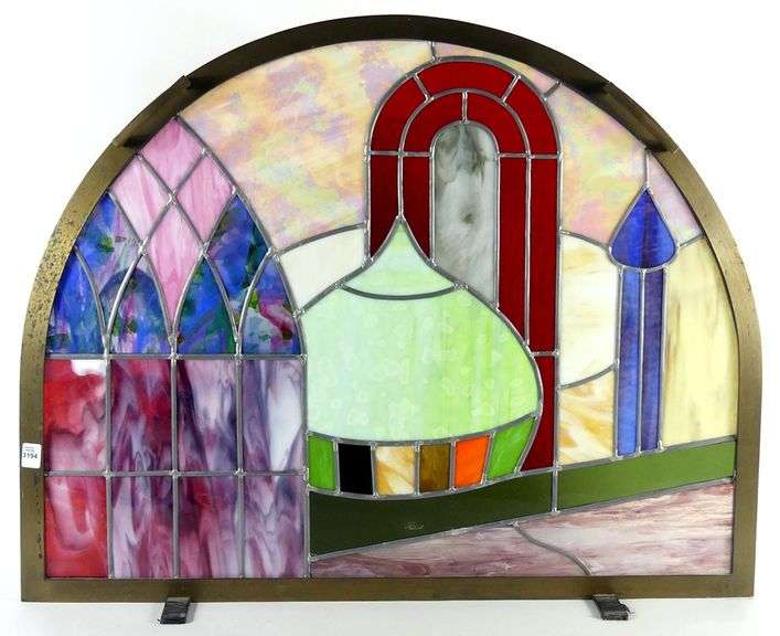 STAINED GLASS DRAFT SCREEN