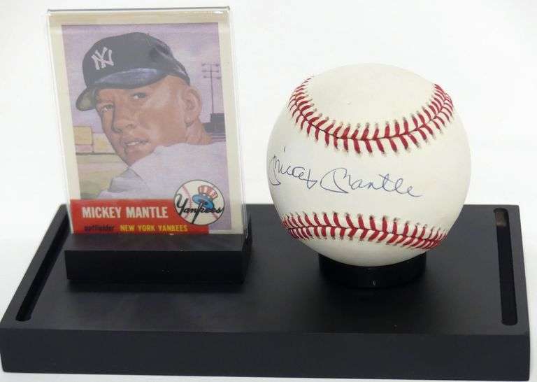 AUTOGRAPHED MICKEY MANTLE BASEBALL