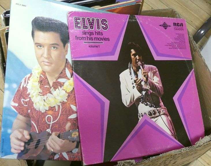 BOX LOT OF ELVIS COLLECTIBLES