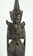 SET THREE BURMESE CARVED FIGURES