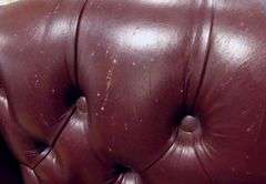 LEATHER WING-BACK ARMCHAIR