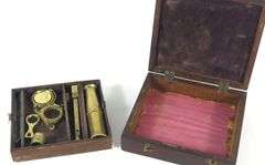 BRASS POCKET MICROSCOPE