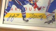 FIVE AUTOGRAPHED HOCKEY PHOTOS