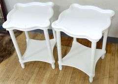 PAIR OF PAINTED LAMP TABLES