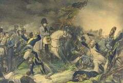 ENGRAVING: NAPOLEON AT WATERLOO