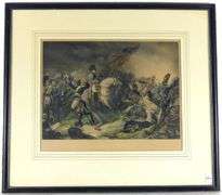 ENGRAVING: NAPOLEON AT WATERLOO