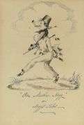 ANTIQUE PEN & INK BOOK ILLUSTRATION