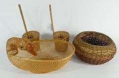 10 PIECES OF WICKER