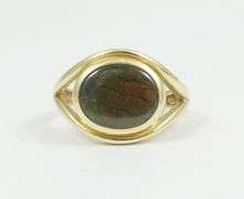 GOLD AMMOLITE RING