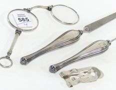 FOUR STERLING SILVER CURIOS