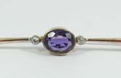 ANTIQUE GOLD BAR PIN