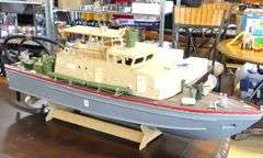 LARGE MODEL SHIP AND AIRPLANE