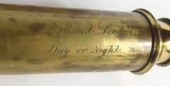 DOLLAND BRASS & MAHOGANY TELESCOPE