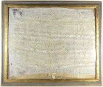 17TH CENTURY HANDWRITTEN INDENTURE