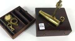 BRASS POCKET MICROSCOPE